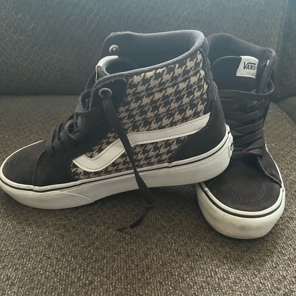 Women’s Cute VANS Old Skool Plaid High Tops